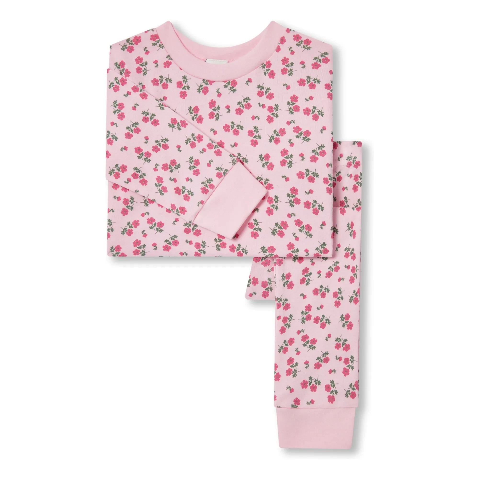 Sleepy Doe - Schlafanzug aus Bio-Baumwolle mit Blumenmuster | Rosa