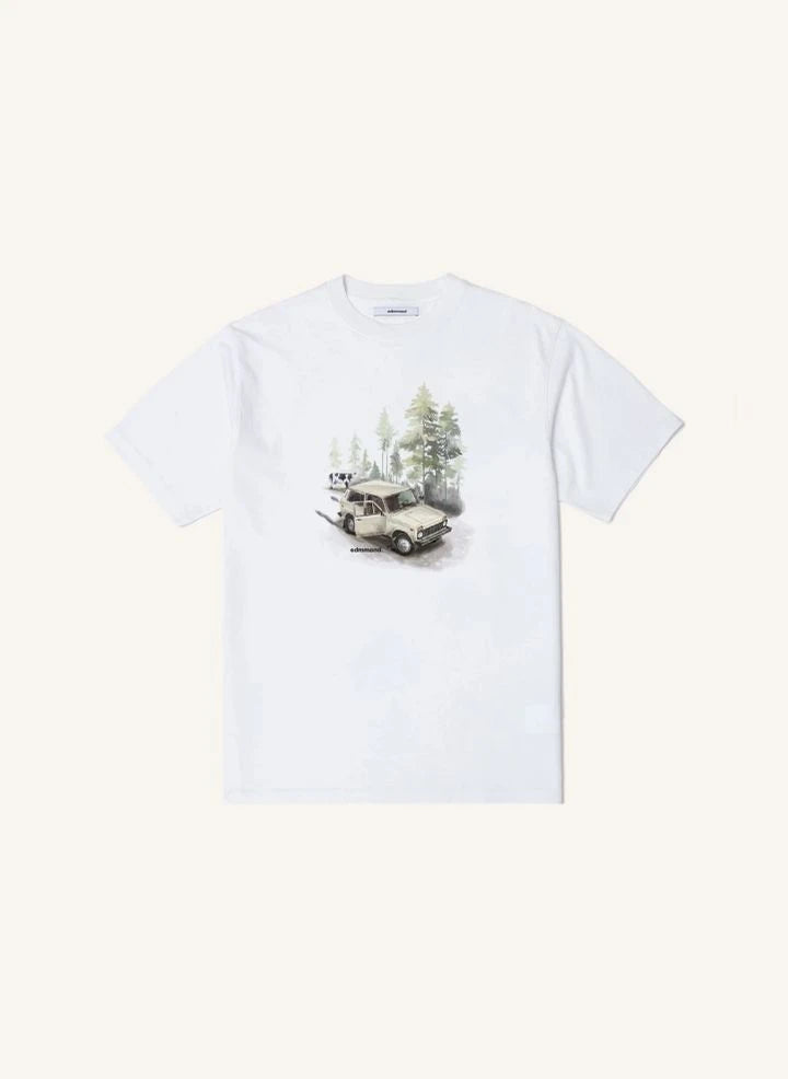 Edmmond Studios - Wander Baumwoll-T-Shirt | Weiß