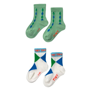 Tinycottons - 2er-Set Socken Losange | Grün