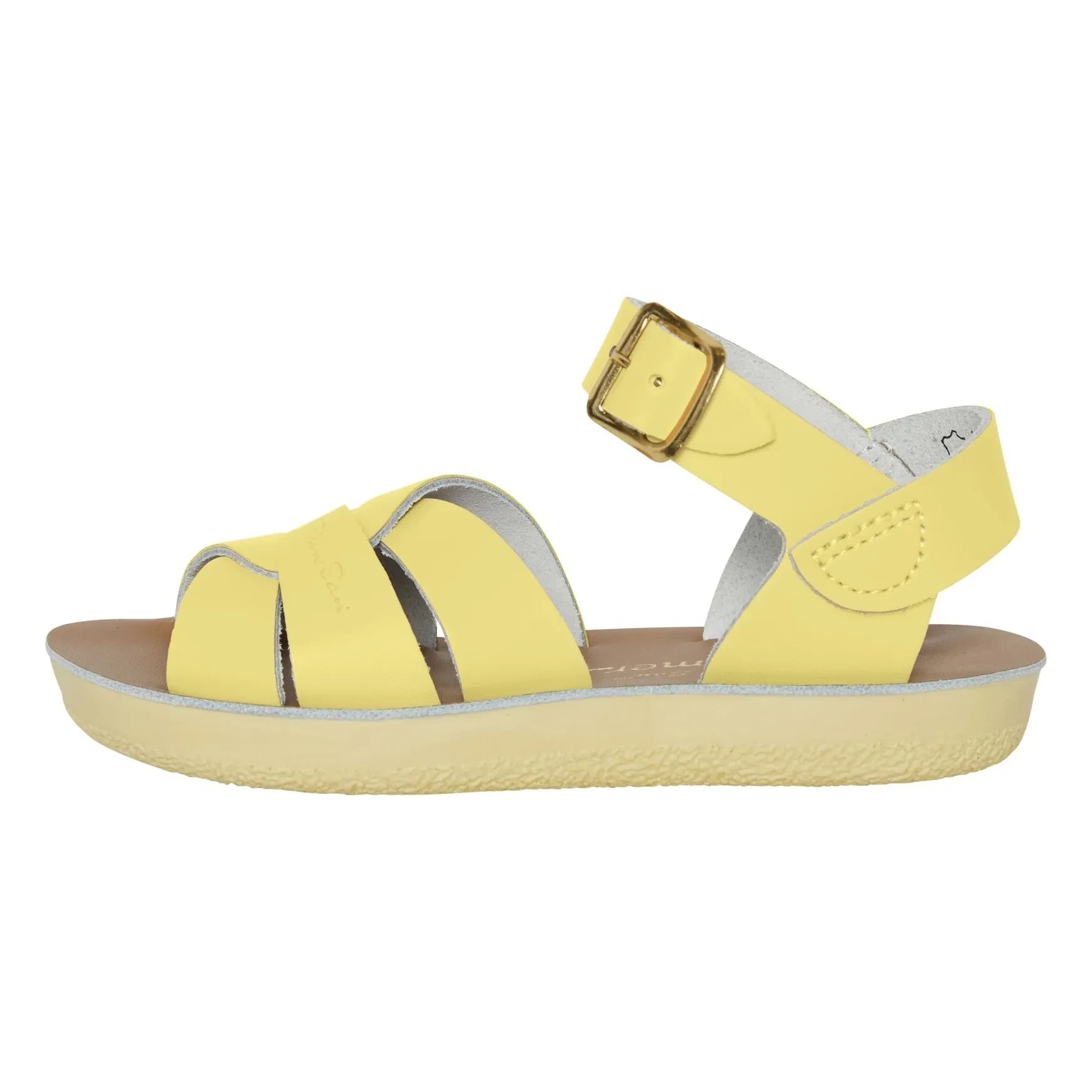 Salt-Water - Wasserdichte Leder-Badesandalen | Blassgelb