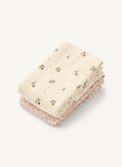 Liewood - Lewis Organik Pamuklu Bebek Bezleri - 2'li Set | Mini leo/Mini peach Mix