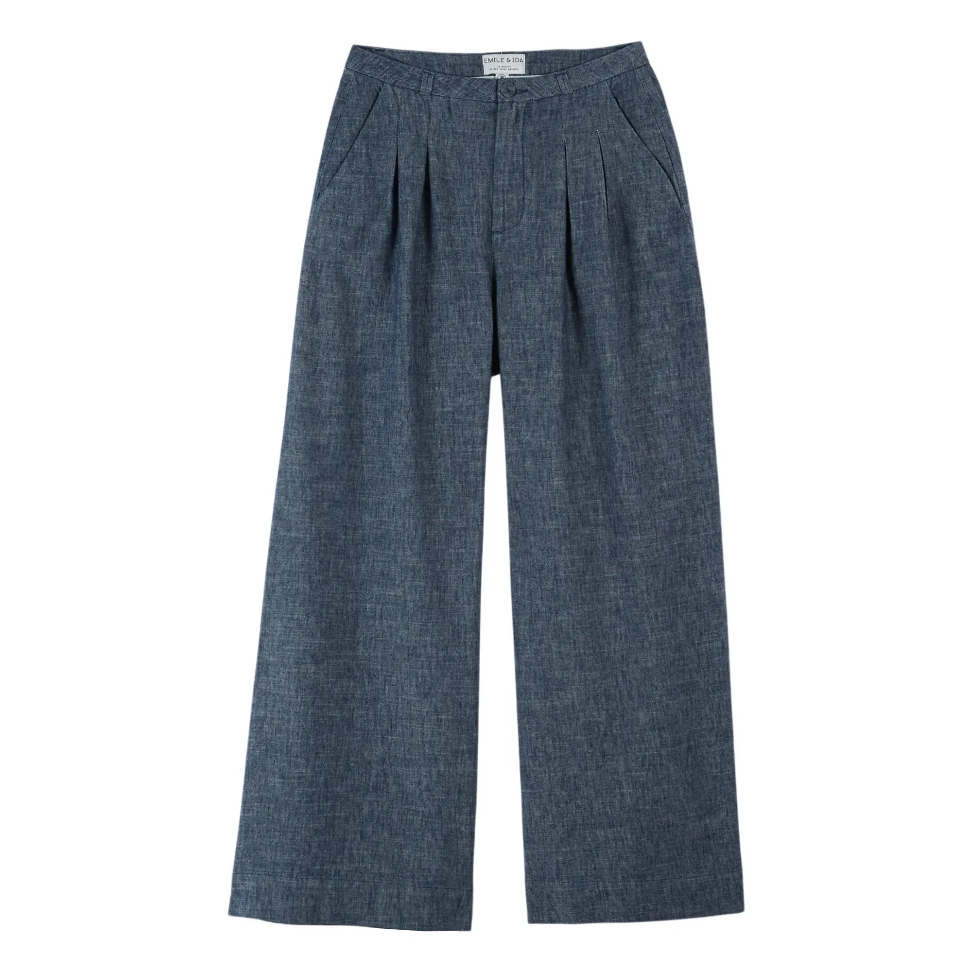 Emile et Ida - Leinen- und Baumwollhose | Marineblau