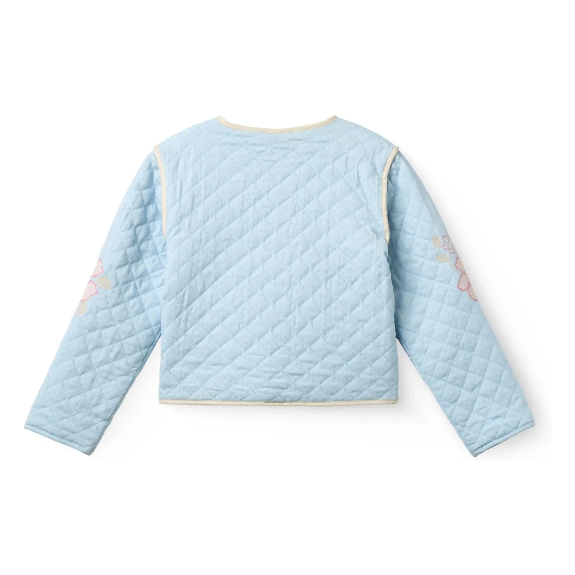 Copenhagen Colors – Bestickte Steppjacke aus Bio-Baumwolle | Hellblau
