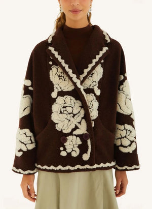 Farm Rio - Flower Coat | Braun