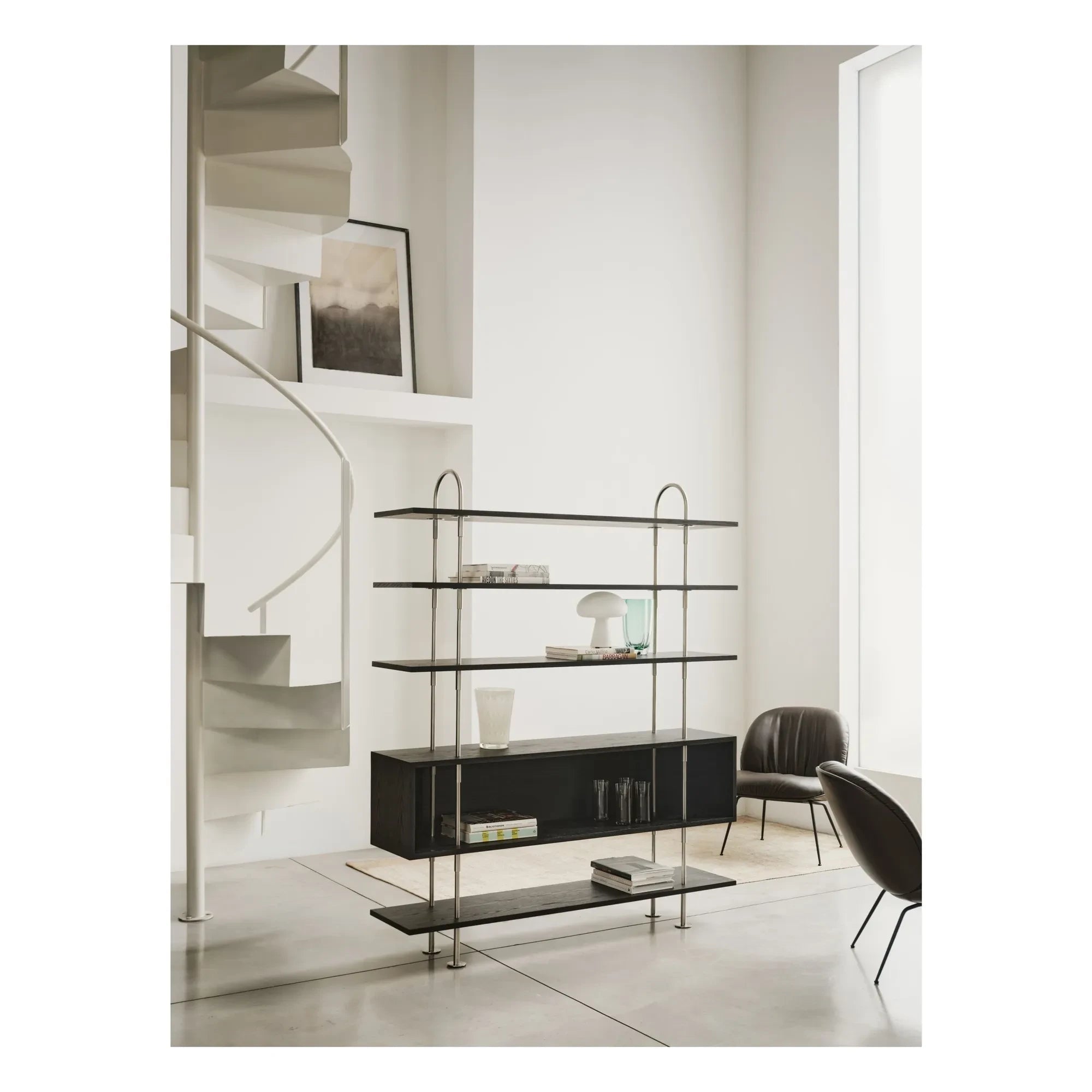 Gubi - Beetle Lounge Chair, weiches Leder, Gamfratesi | Kaffee