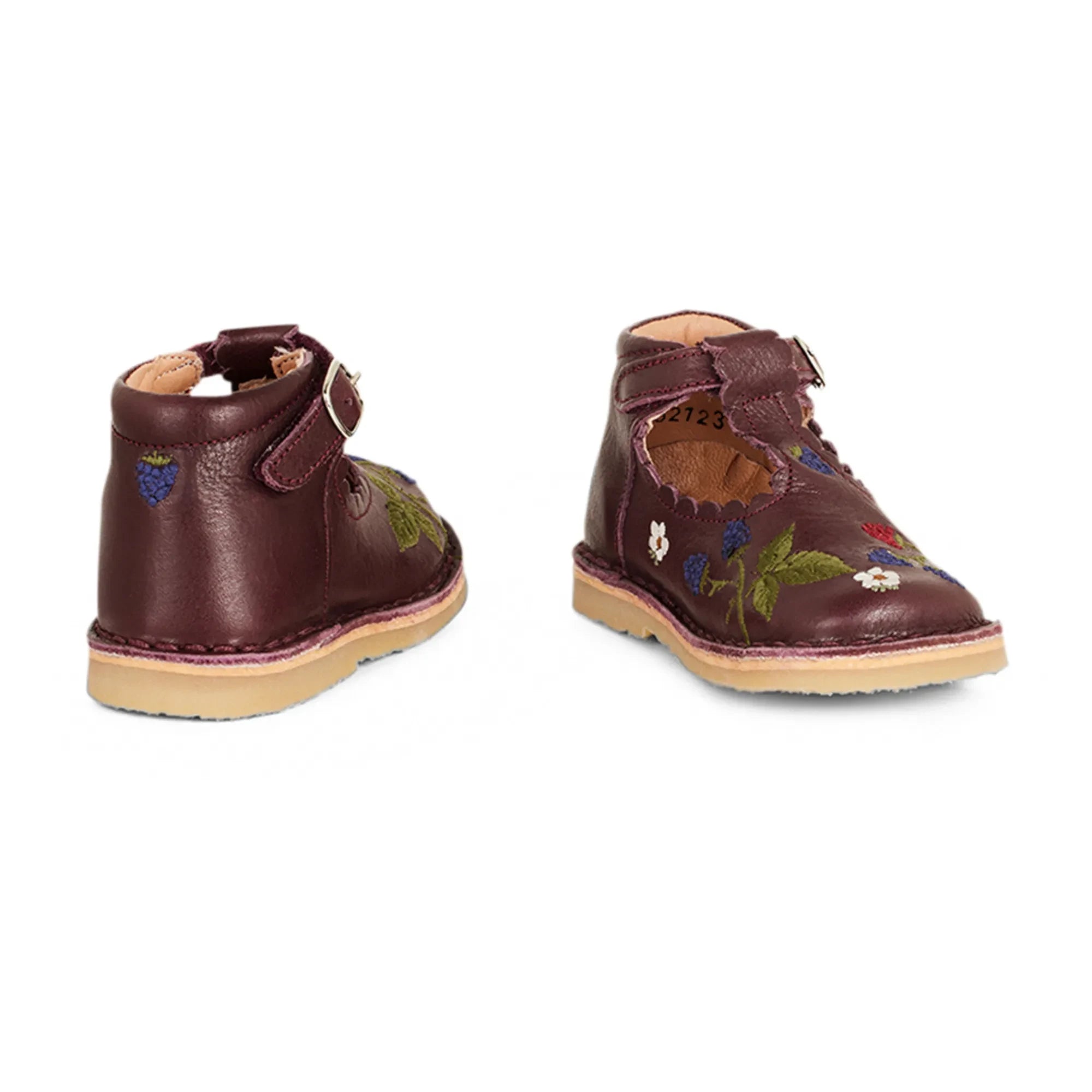 Petit Nord - T-Bar Riemchen-Babyschuhe - Uniqua Kollektion | Pflaume