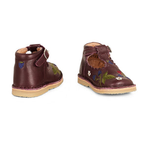 Petit Nord - T-Bar Riemchen-Babyschuhe - Uniqua Kollektion | Pflaume