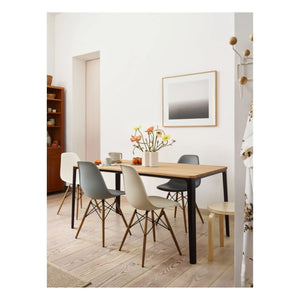 Vitra - DSW Plastikstuhl - Ahorn-Untergestell - Charles & Ray Eames | Granit