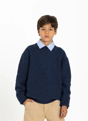 Smallable Kid - Matteo Wolle Pullover | Indigoblau