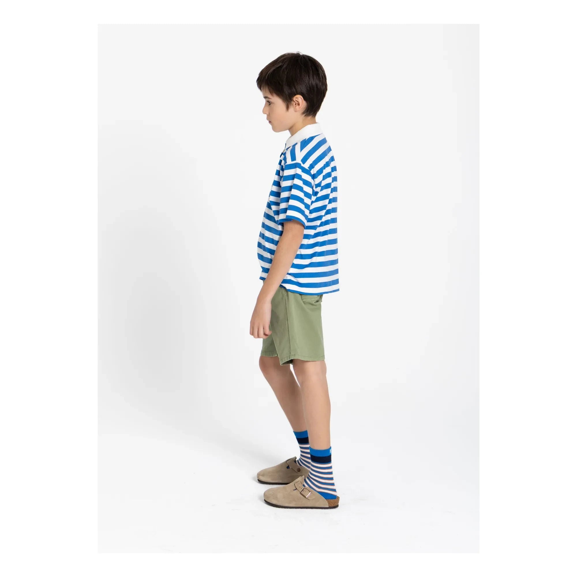 Smallable Kid - Tilo Gestreiftes Poloshirt aus Bio-Baumwolle | Königsblau