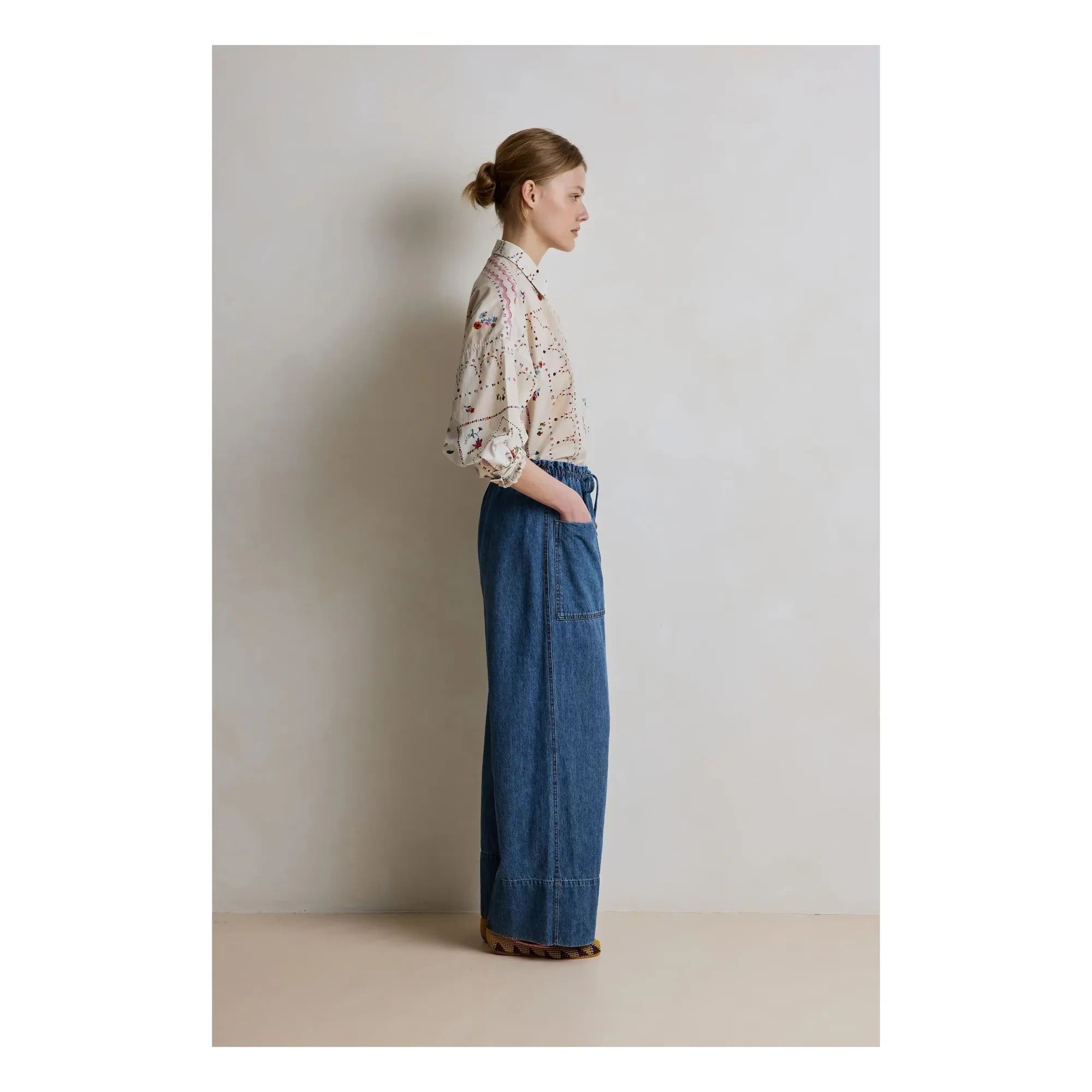 Hod - Babakar Baumwollhose | Marineblau