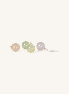 Ferm Living - Pastell Glas Weihnachtsdekorationen - 4er Set