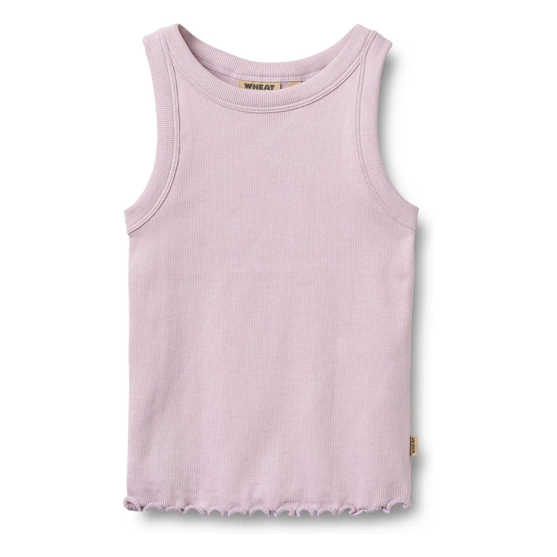 Weizen - Minka Bio-Baumwoll-Rippen-Tanktop | Lavendel