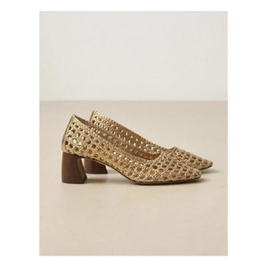 Rivecour - Pumps Nr. 528 Cracked Leather | Gold