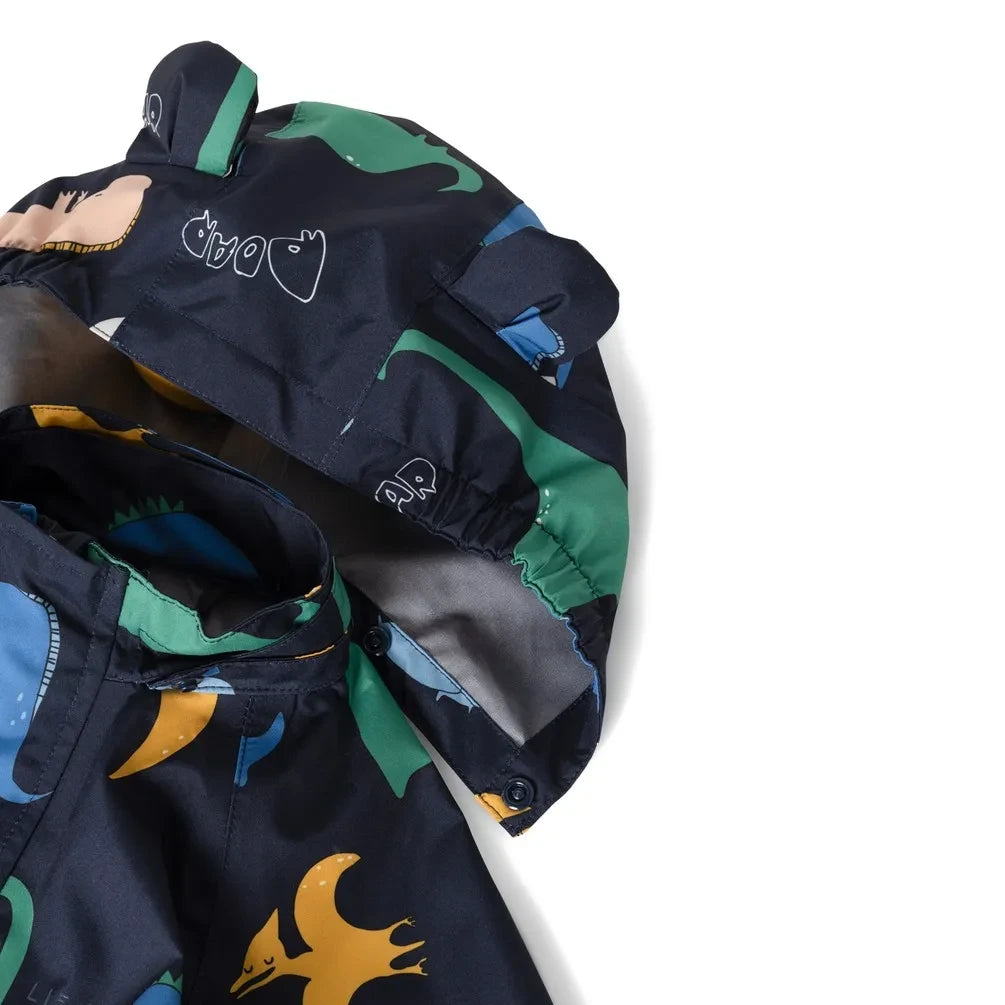 Liewood - Manu Dinosaurs Regenbekleidungs-Set Hergestellt aus recycelten Fasern | Dunkelblau