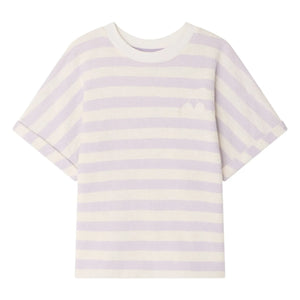 Bonpoint - Farah Gestreiftes Kirsch-T-Shirt | Ecru