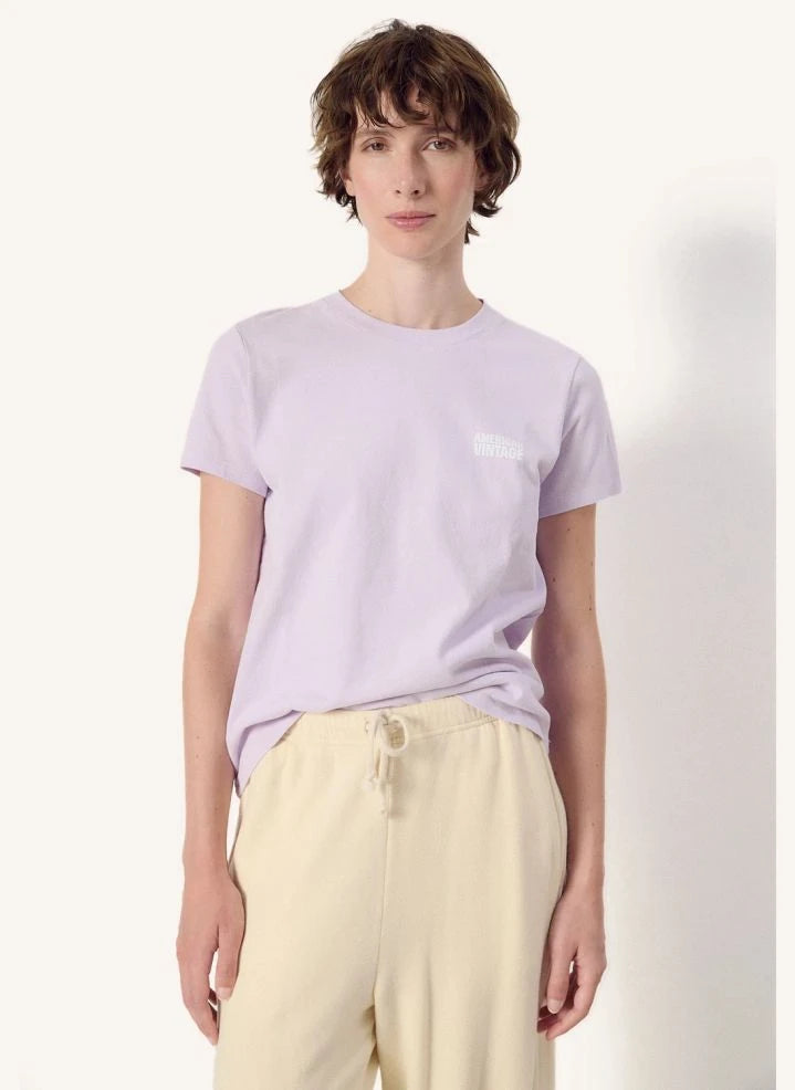 American Vintage - Ykobow Baumwoll-T-Shirt | Flieder