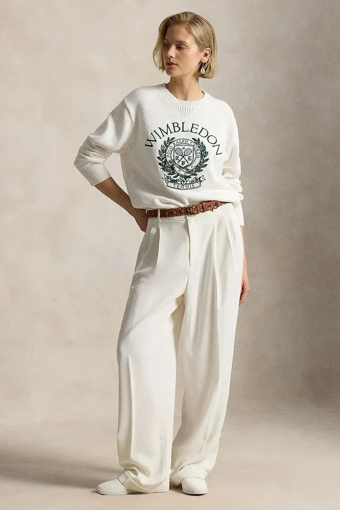 Polo Ralph Lauren Wimbledon Pamuklu Kadın Kazak