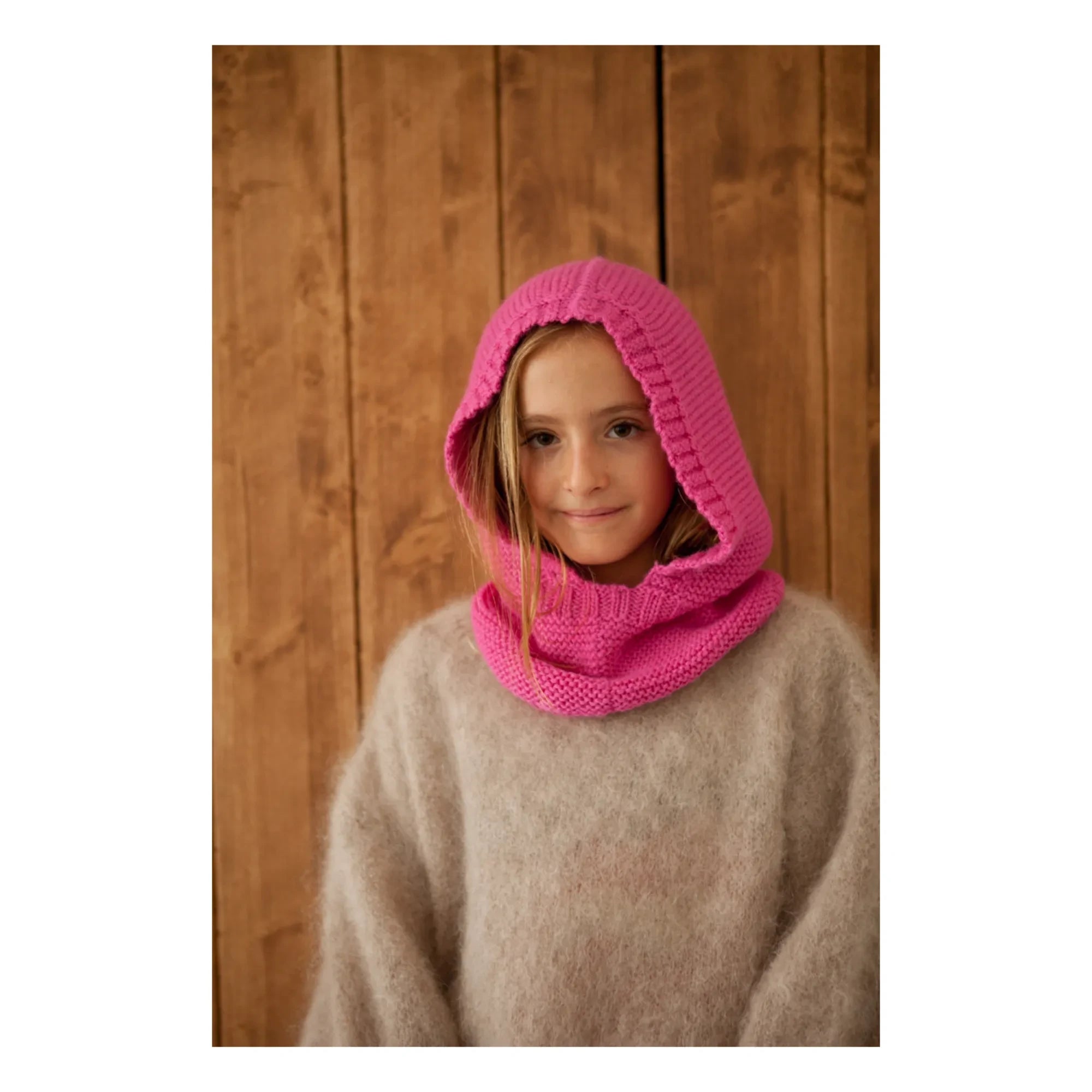 Marlot Paris - Baby-Alpaka Lutin Balaclava | Fuchsia