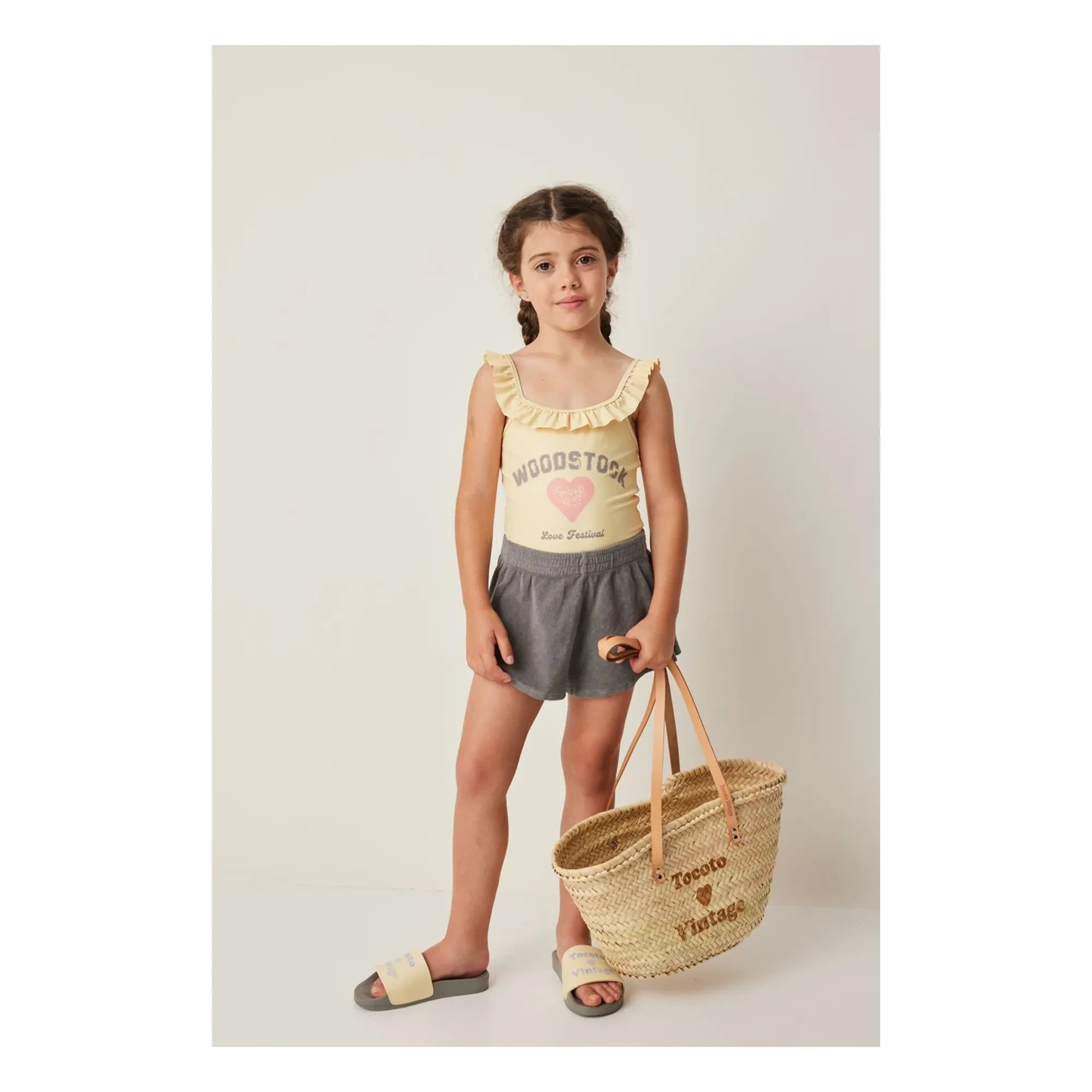 Tocoto Vintage - Bunte Strandsandalen | Gelb