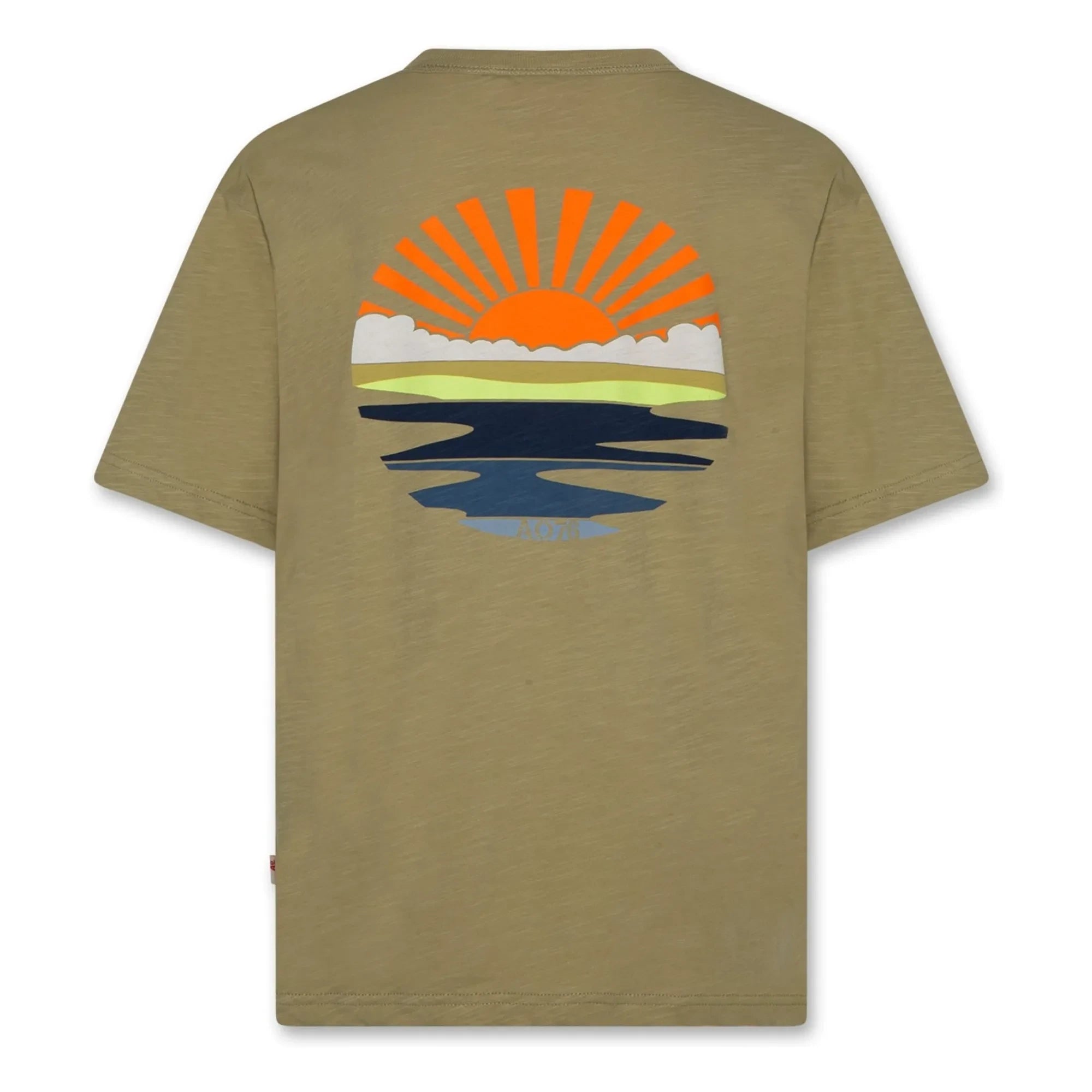AO76 - Silas Sunset T-Shirt Recycelte Baumwolle | Khaki