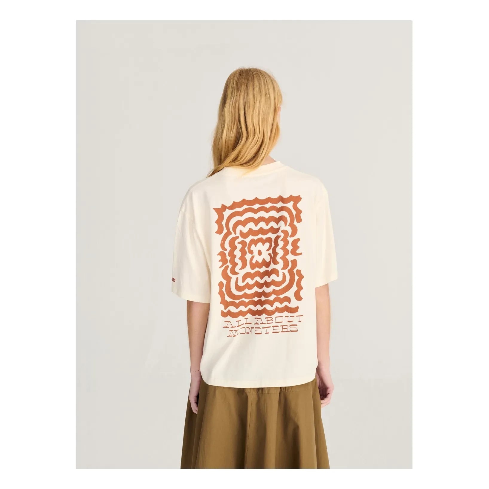 Bobo Choses – T-Shirt aus Bio-Baumwolle mit dunklem Blumenmuster | Weiß