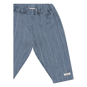 Donsje - Gestreifte Mink-Hose | Denimblau