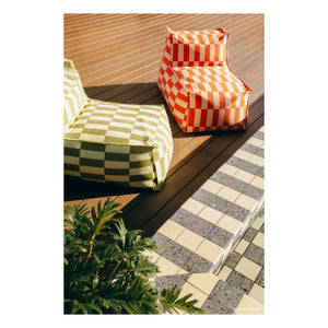 Nobodinoz - Matteo Tiles Outdoor-Langhocker | Grün