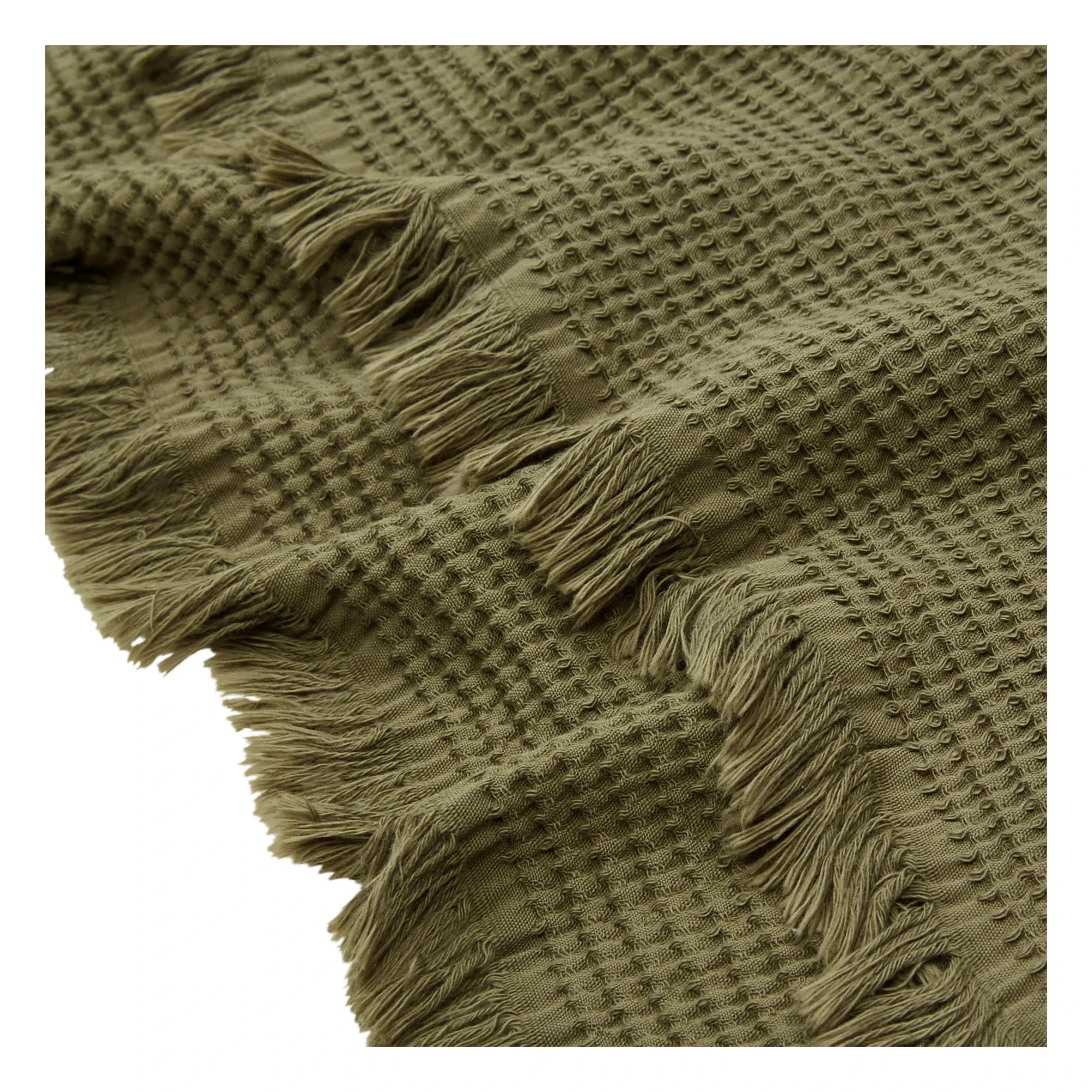 Haomy - Timor Wabenstruktur Badetuch | Khaki