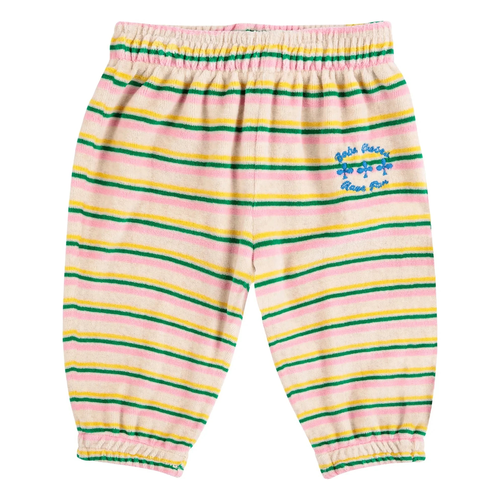Bobo Choses - Gestreifte Cord-Jogginghose | Ecru