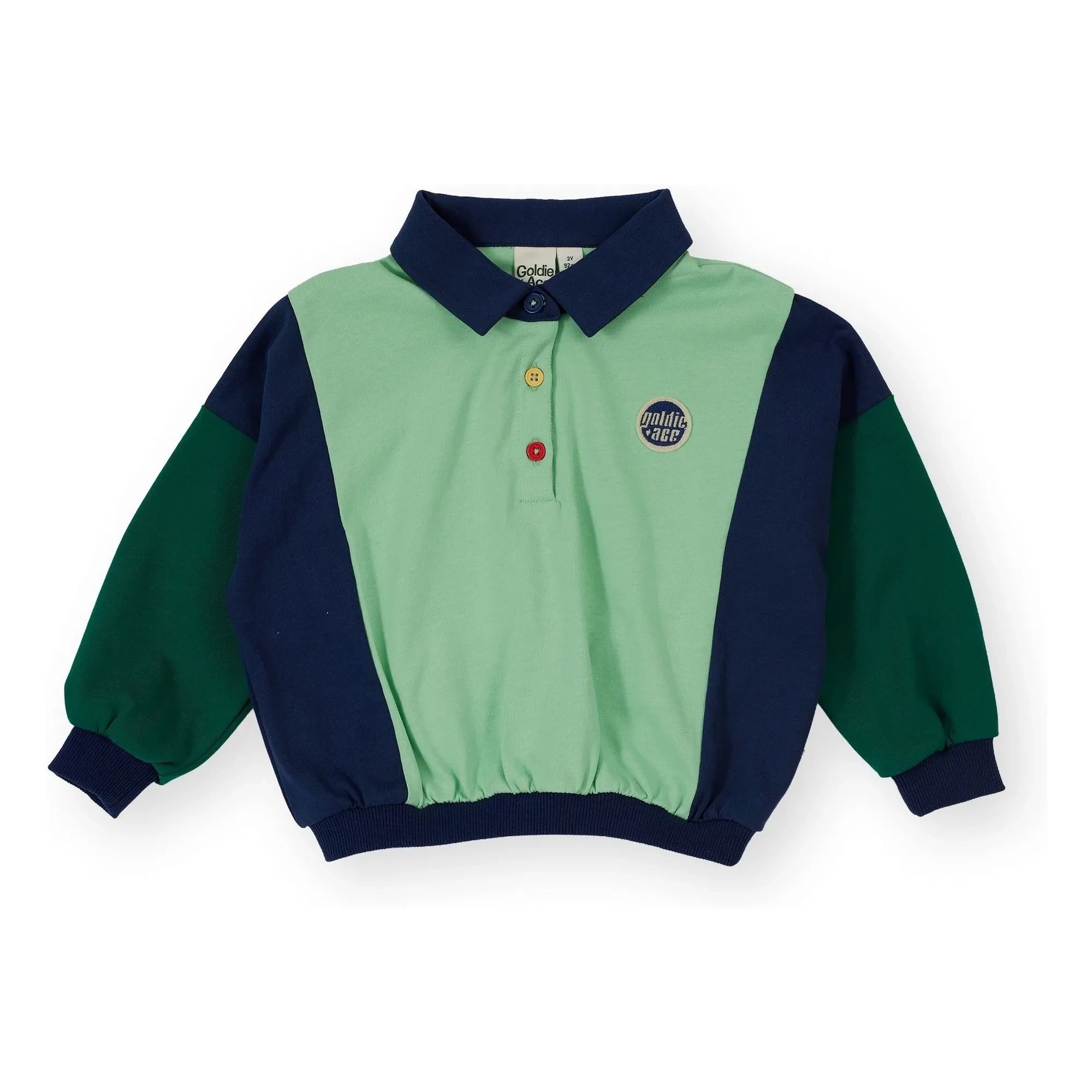 Goldie + Ace – Rugby-Poloshirt | Grün