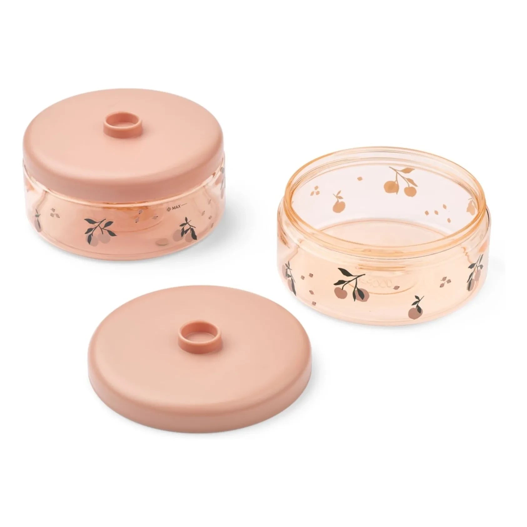 Liewood - Dominique Tritan Brotdosen - 2er-Set | Peach/Seashell