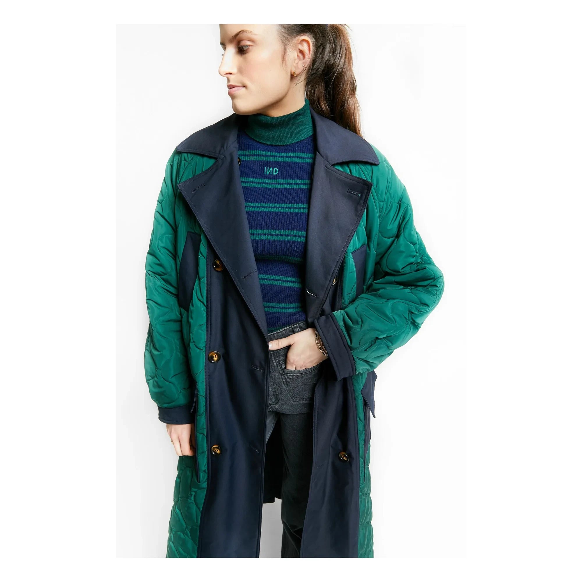 Indee - Twist Pullover | Marineblau