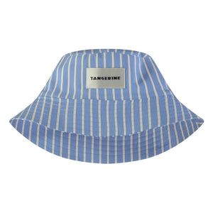 Tangerine – Gestreiftes Bob-Logo | Hellblau