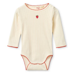 Flöss - Body Pointelle Flora Fraise | Creme