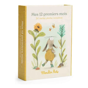 Moulin Roty - Meilensteinkarten - Drei kleine Hasen