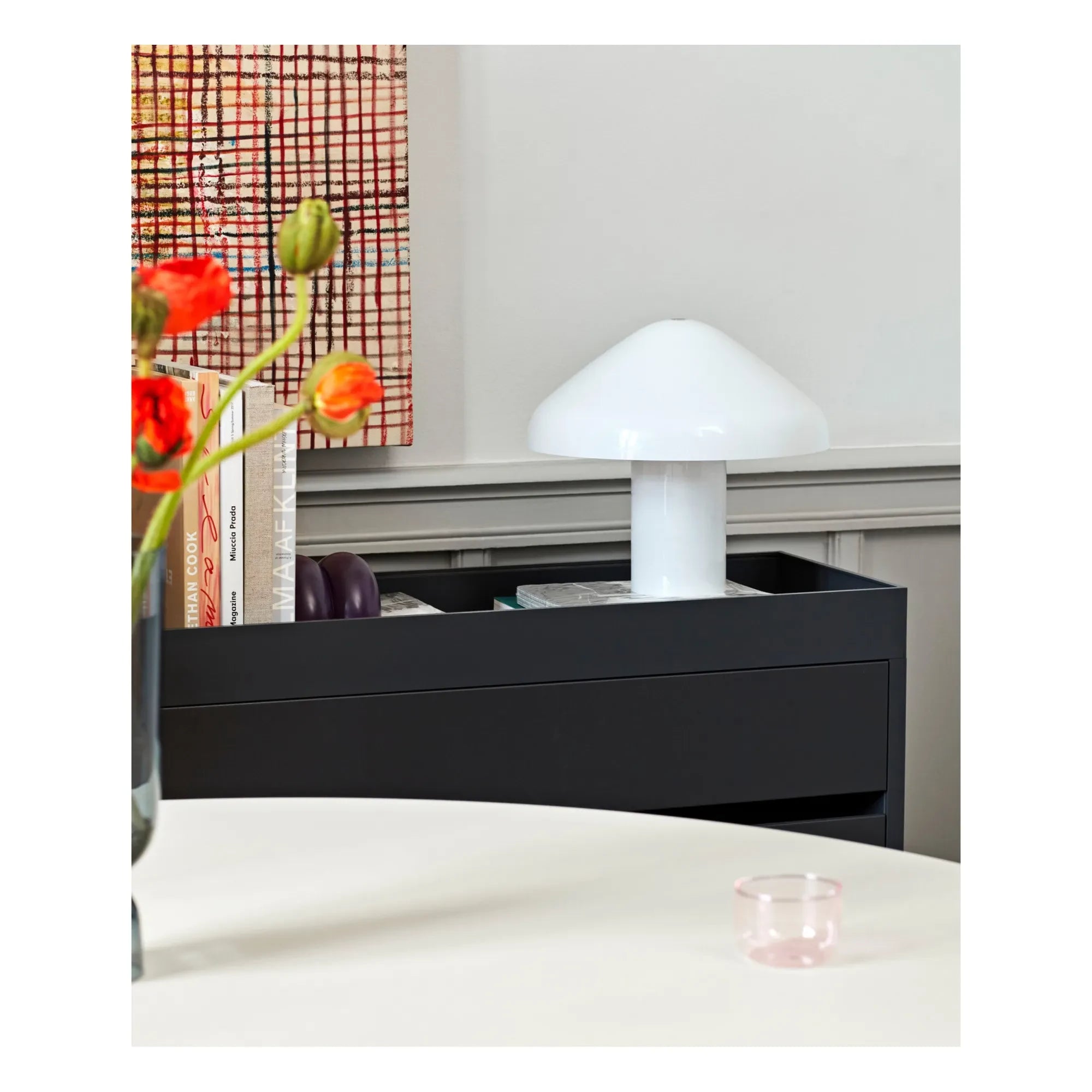 Hay - Pao Opal Glas Tischleuchte | Weiß