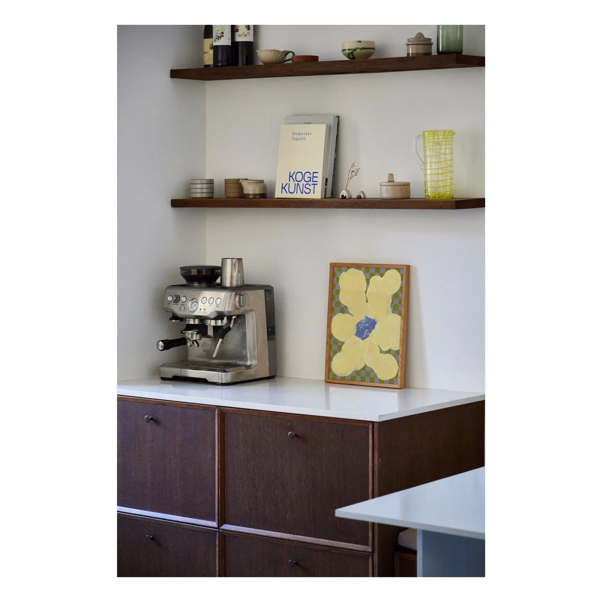 Paper Collective - Flowers with Checks 04 Poster, Liat Greenberg | Gelb