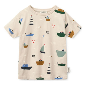 Liewood - Apia Bateaux T-Shirt aus Bio-Baumwolle | Beige