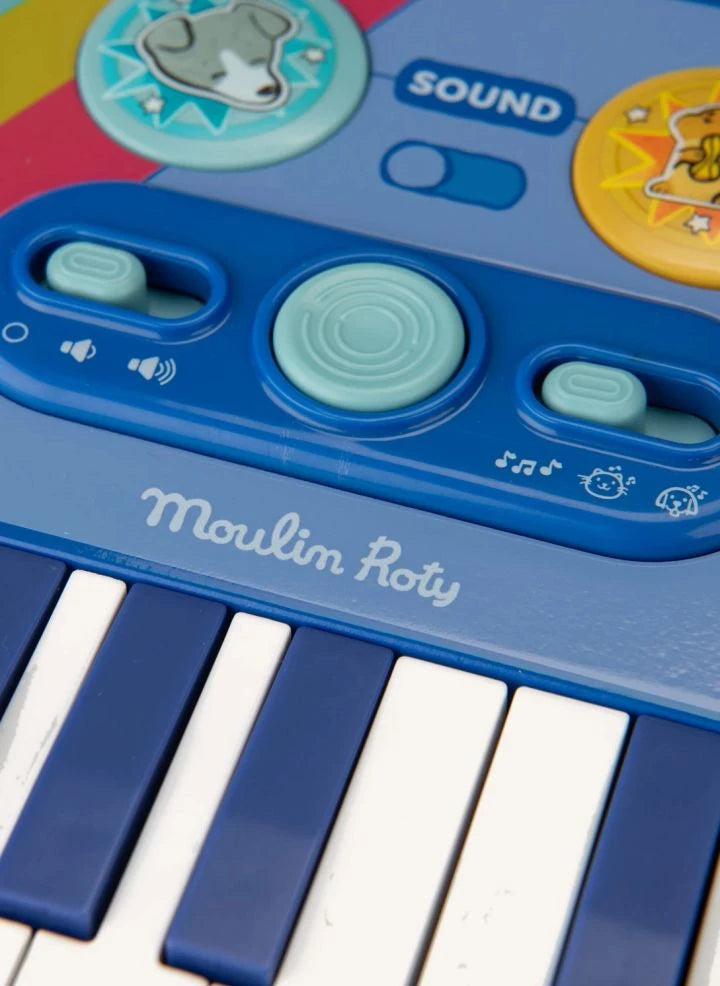 Moulin Roty - Synthesizer Klavier - Puce &amp; Pilou | Blau