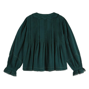 Emile et Ida - Elisabeth Vintage Bluz | Orman Yeşili