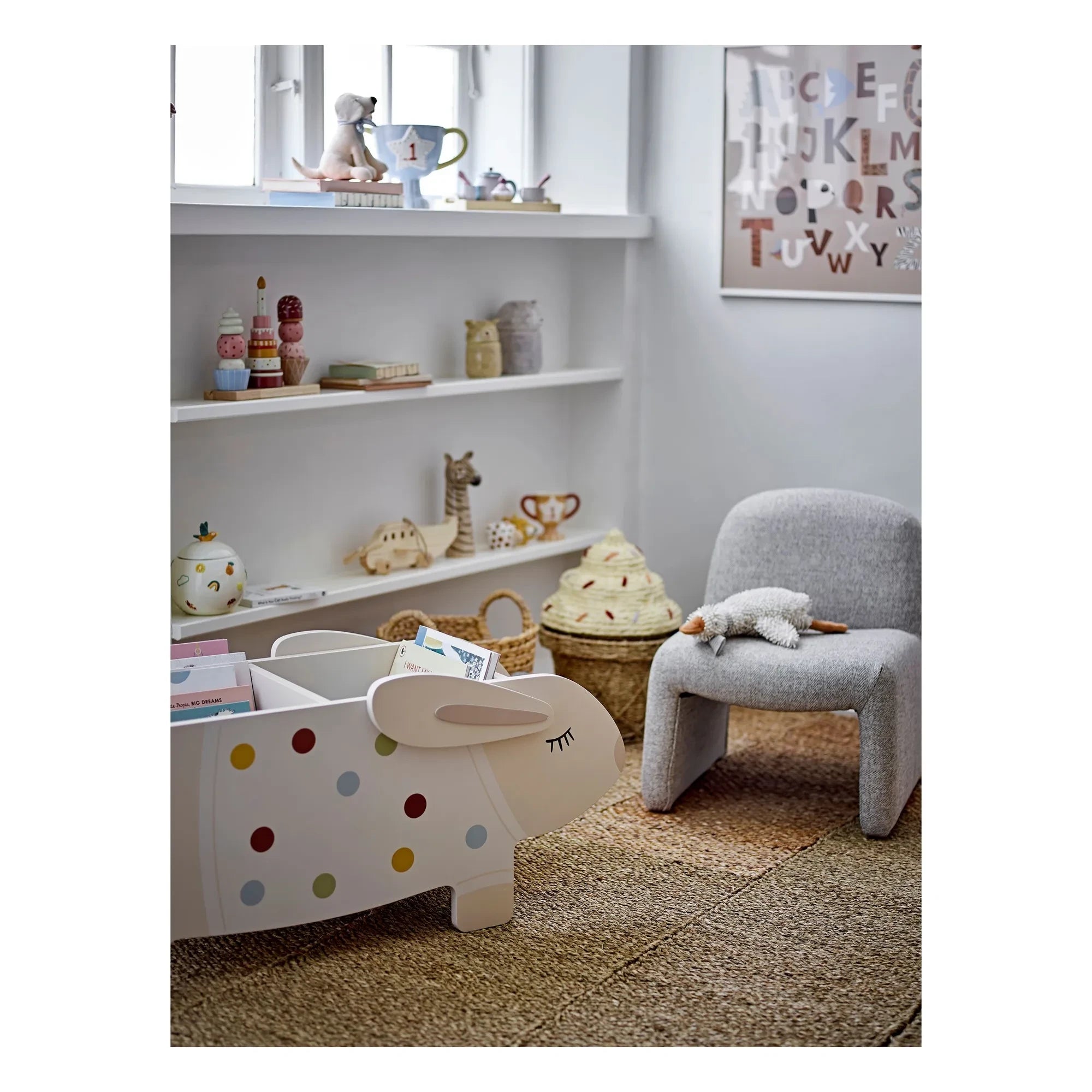 Bloomingville Mini - Neel Kinderstuhl | Hellgrau