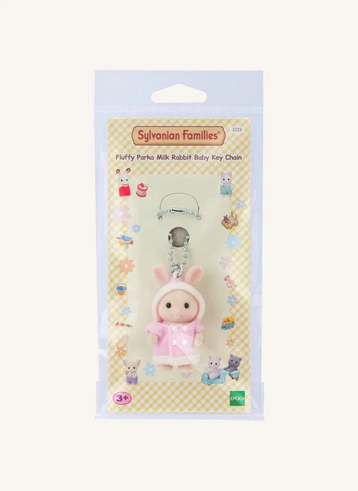 Sylvanian Families - Creme und Rosa Kaninchen Schlüsselanhänger