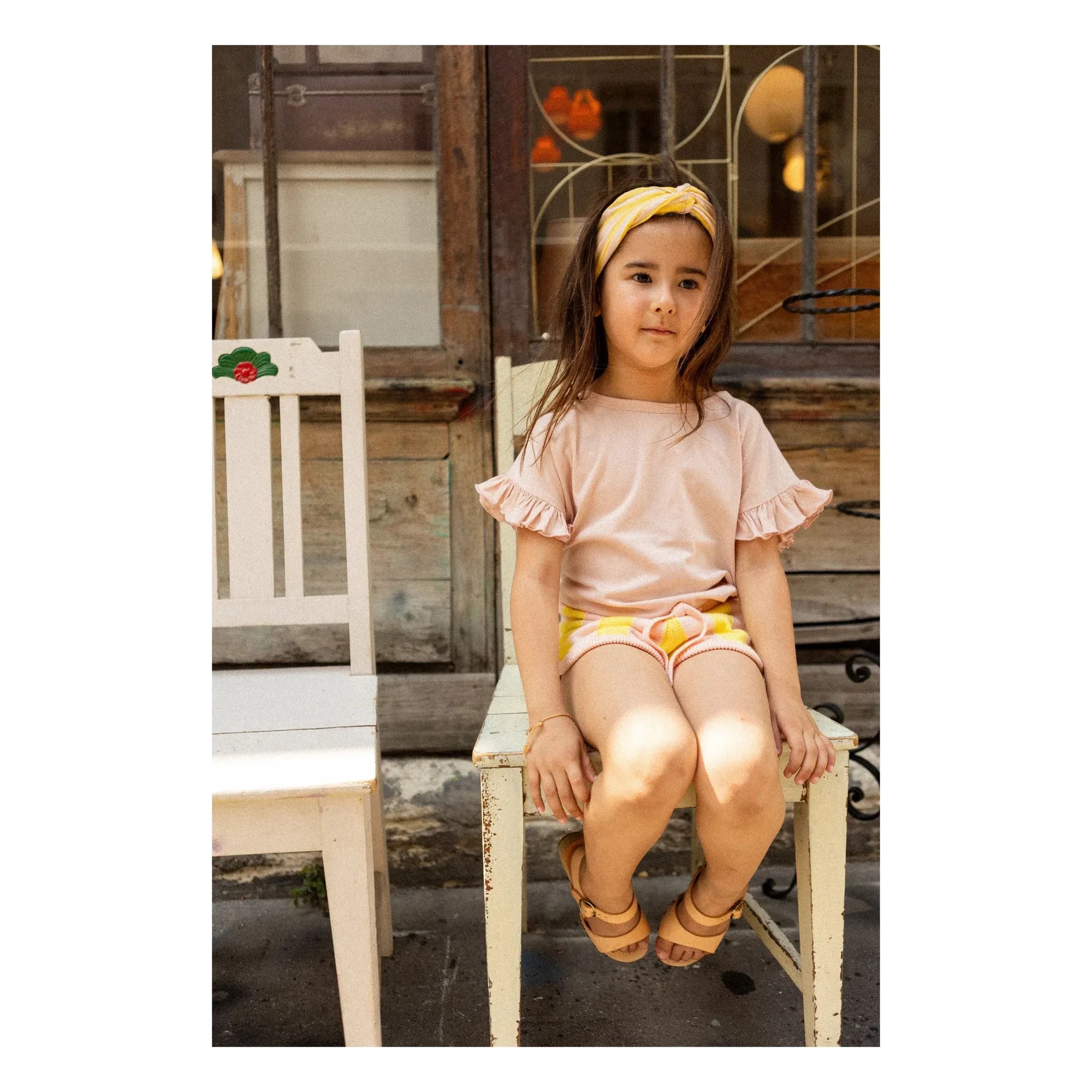Louis Louise - Francesca Gestreiftes Haarband | Gelb