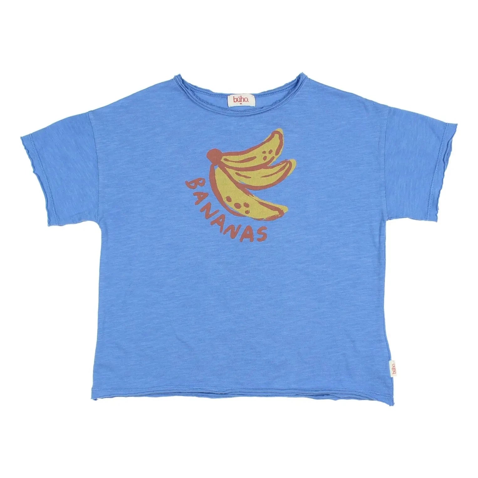 Búho - Muz Bio-Baumwoll-T-Shirt | Azurblau