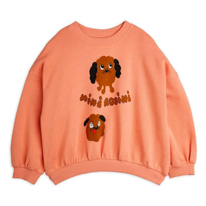Mini Rodini - Doggies Bio-Baumwoll-Sweatshirt | Rosa