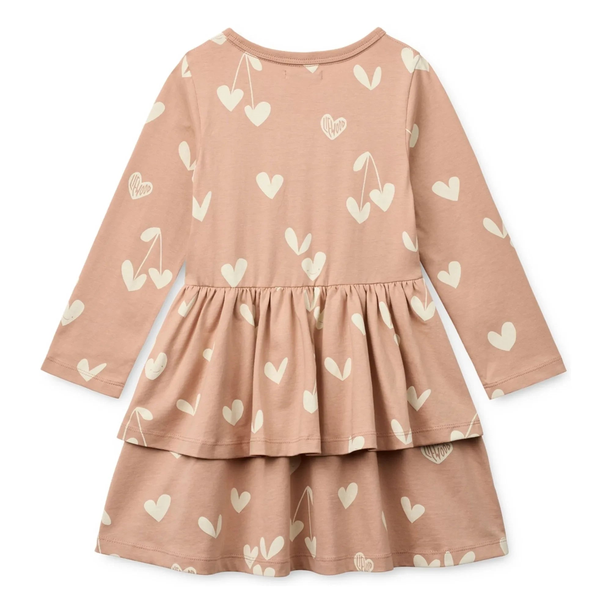 Liewood - Mindy Hearts Bio-Baumwollkleid | Pfirsich