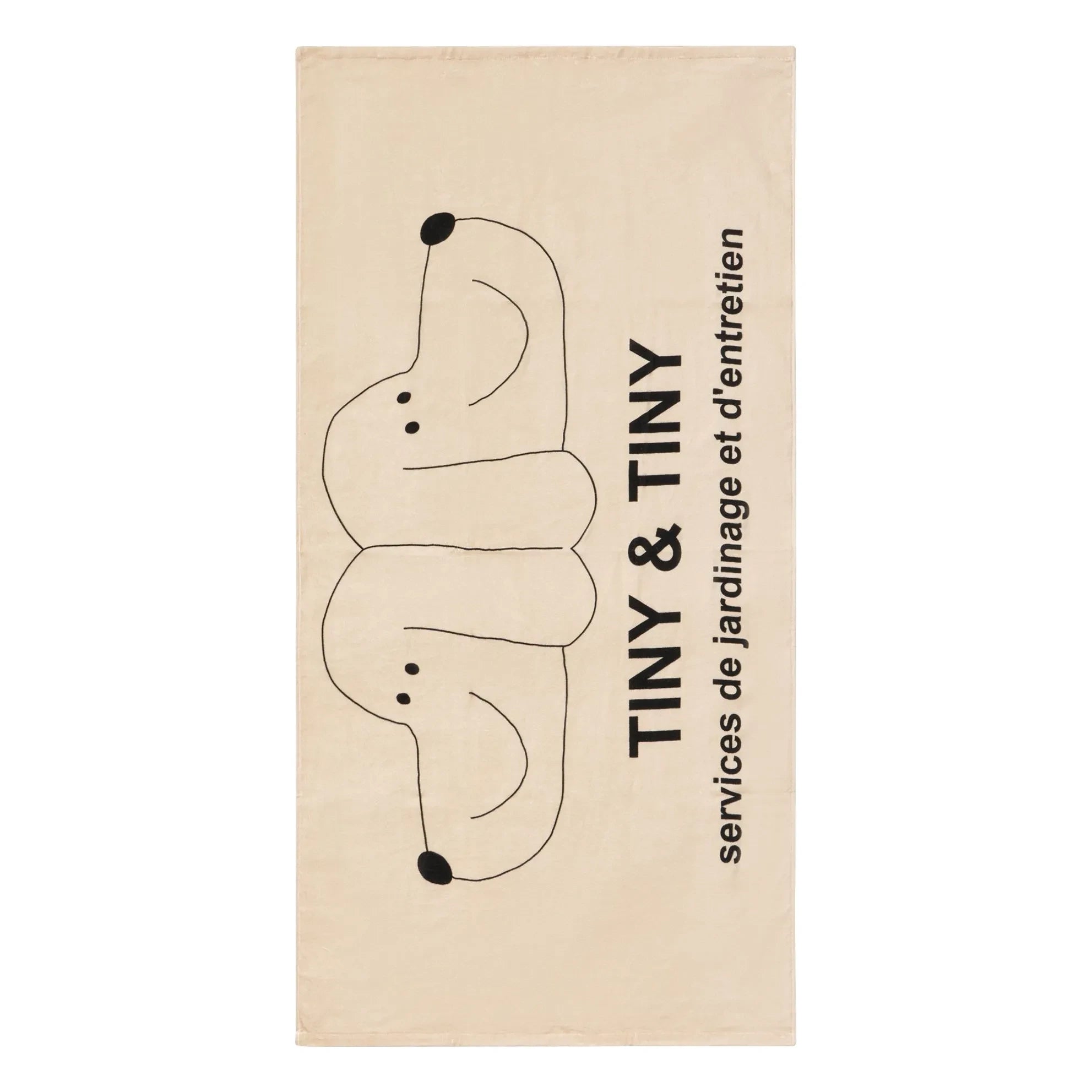 Tinycottons - Tiny & Tiny Bio-Baumwoll-Strandtuch | Beige