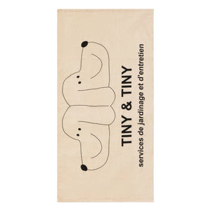 Tinycottons - Tiny & Tiny Bio-Baumwoll-Strandtuch | Beige
