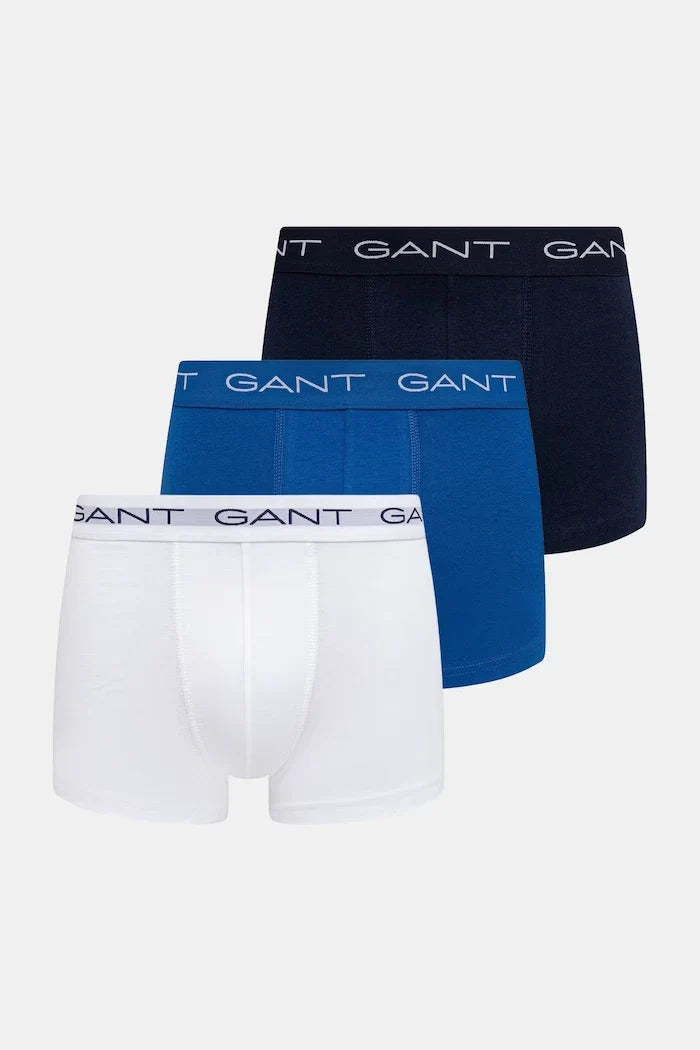Gant pamuk ve elastanlı dar kesim erkek boxer 3'lü